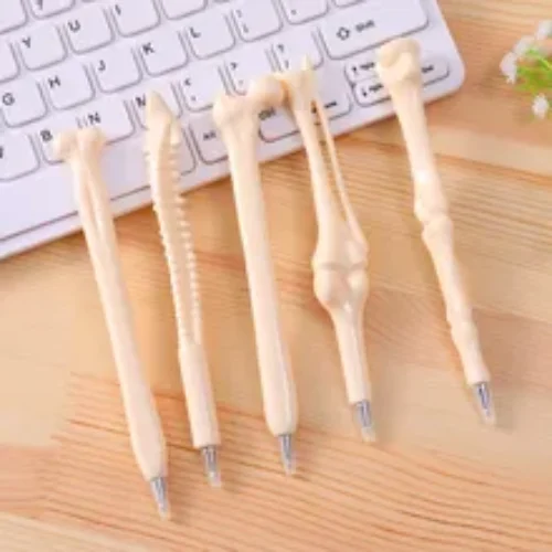 5Pcs/Set Creative Ballpoint Pen Human Bones Funny School Office Supplies Novelty Kids Gift Reward Cute Kawaii Gift Stationery