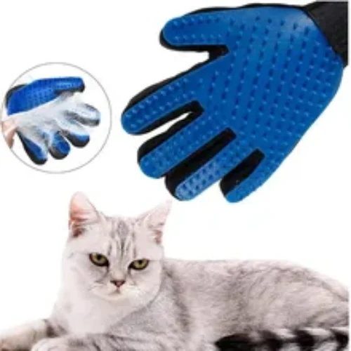 Dog Cat Pet Combs Grooming Deshedding Brush Gloves Effective Cleaning Back Massage Animal Bathing Hair Removal