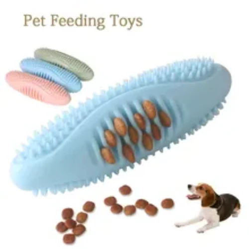 Pet Feeding Toys Bite Resistant Balls Natural Rubber Teeth Cleaning And Food Leakage Balls Grinding Balls Pet Toys